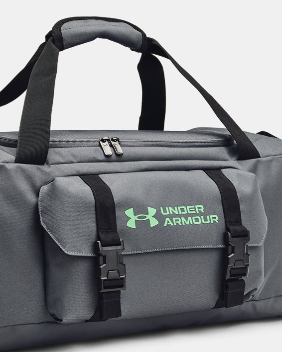 Unisex UA Gametime Small Duffle Bag in Gray image number 2